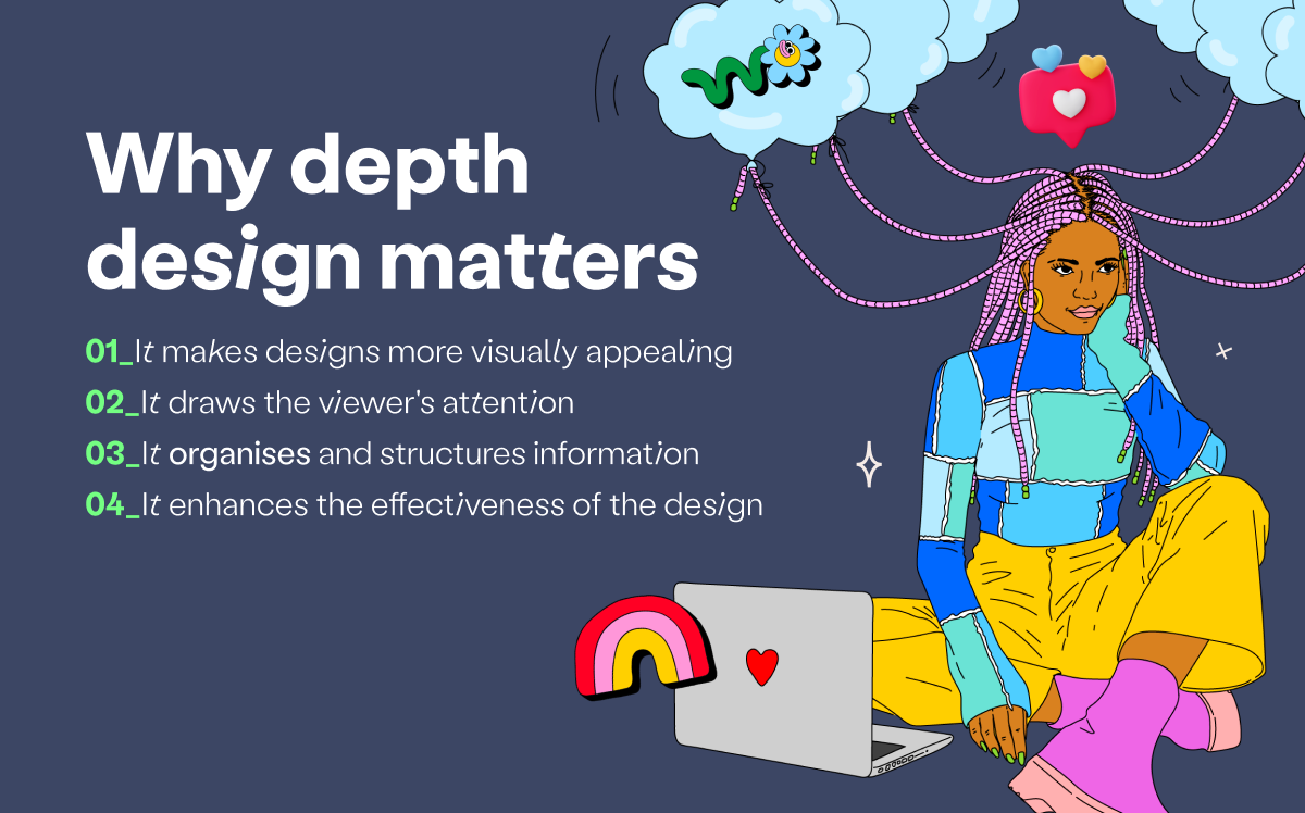 How to create depth in graphic design