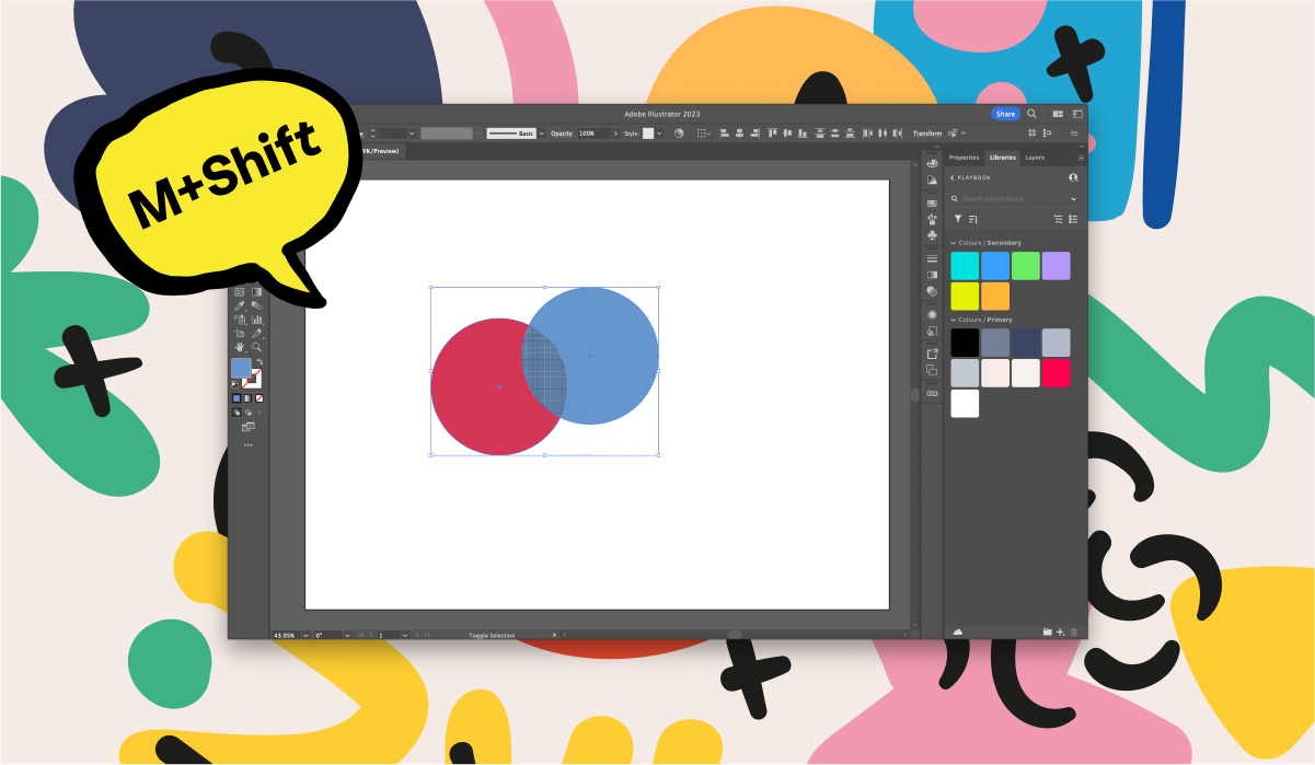 How to merge shapes in illustrator