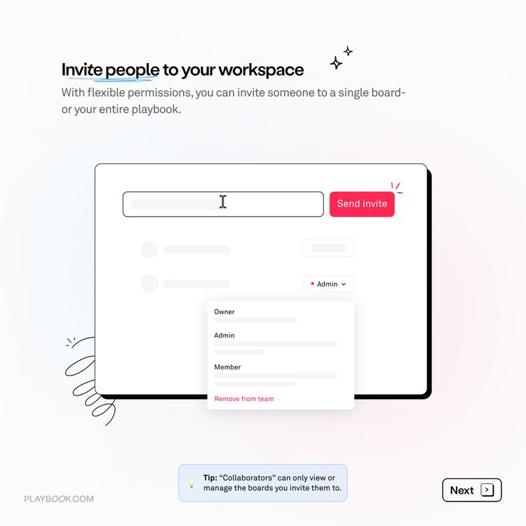 Inviting people to your workspace